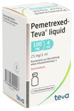 Pemetrexed Teva liquid100 mg/4ml flac, image principale