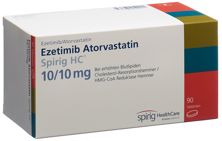 Ezetimib Atorvast Spirig HC Tabl 10mg/10mg 90 Stk, Hauptbild