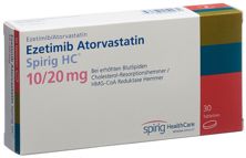 Ezétimibe Atorvast Spirig HC cpr 10mg/20mg 30 pce, image principale