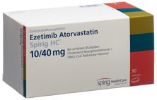 Ezétimibe Atorvast Spirig HC cpr 10mg/40mg 90 pce, image principale