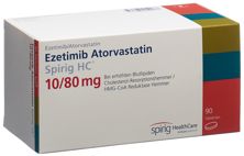 Ezetimib Atorvast Spirig HC Tabl 10mg/80mg 90 Stk, Hauptbild
