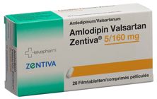Amlodipin Valsartan Zentiva cpr pell 5/160 28 pce, image principale