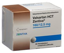 Valsartan HCT Zentiva Filmtabl 160/12.5mg 98 Stk, Hauptbild