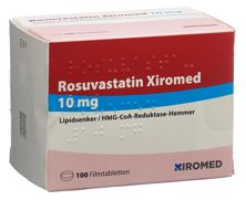 Rosuvastatin Xiromed Filmtabl 10 mg 100 Stk, Hauptbild