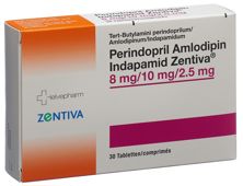 Perindo Amlo Indap Zentiva Tabl 8/10/2.5mg 30 Stk, Hauptbild