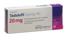 Tadalafil Spirig HC Filmtabl 20 mg 12 Stk, Hauptbild