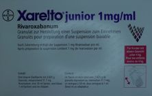 Xarelto junior 51.7mg Rivaroxaban