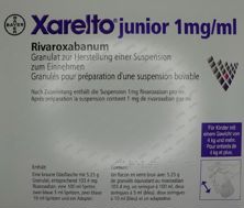 Xarelto junior 103.4mg Rivaroxaban