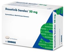 Dasatinib Sandoz cpr pell 50 mg 60 pce, image principale