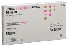 Prilocain Hyperbar Sint 100 mg/5ml bli sté 10 pce, image principale