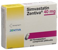 Simvastatin Zentiva Filmtabl 40 mg 28 Stk, Hauptbild