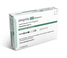 Plegridy Inj Lös 125 mcg/0.5 ml Fertspr 2 Stk, Hauptbild