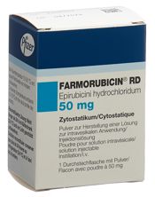 Farmorubicin RD Trockensub 50 mg Durchstf, Hauptbild