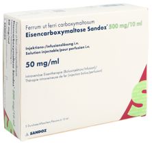 Eisencarboxymaltose Sandoz 500 mg/10ml 5 Stk, Hauptbild