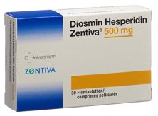 Diosmin Hesperidin Zentiva Filmtabl 500 mg 30 Stk, Hauptbild