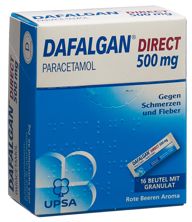 Dafalgan Direct Gran 500 mg Rote Beeren 16 Stk, Hauptbild