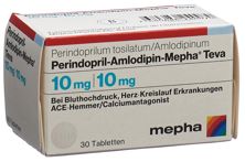Perindopril Amlodipin-Mepha Teva 10/10mg 30 Stk, Hauptbild