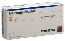 Melatonin Mepha Ret Tabl 2 mg 21 Stk, Hauptbild