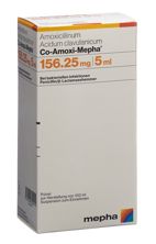 Co-Amoxi Mepha Plv 156.25 mg f Susp 100 ml, Hauptbild