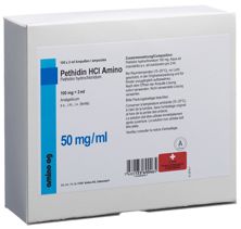 Pethidin HCL Amino 100 mg/2ml 100 Amp 2 ml, Hauptbild