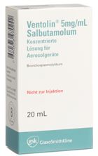 Ventolin sol inhal 5 mg/ml 20 ml, image principale
