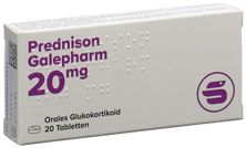 Prednison Galepharm Tabl 20 mg 20 Stk, Hauptbild