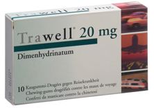 Trawell chewing gums dragées 20 mg 10 pce, image principale