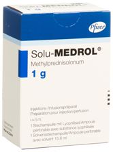 Solu-Medrol subst sèche 1 g c solv flac, image principale