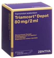 Triamcort Depot Krist Susp 80 mg/2ml 25 Amp 2 ml, Hauptbild