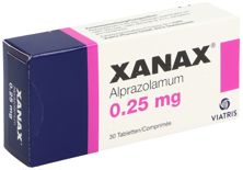 Xanax Tabl 0.25 mg 30 Stk, Hauptbild