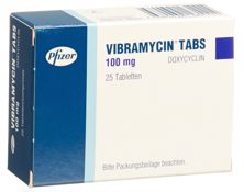 Vibramycin Tabs Tabl 100 mg 25 Stk, Hauptbild