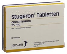 Stugeron Tabl 25 mg 25 Stk, Hauptbild