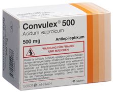 Convulex caps 500 mg 60 pce, image principale
