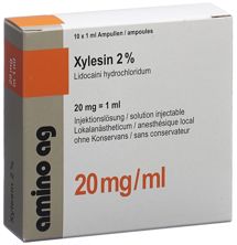 Xylésine sol inj 20 mg/ml 10 amp 1 ml, image principale