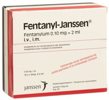 Fentanyl Janssen Inj Lös 0.1 mg/2ml 50 Amp 2 ml, Hauptbild